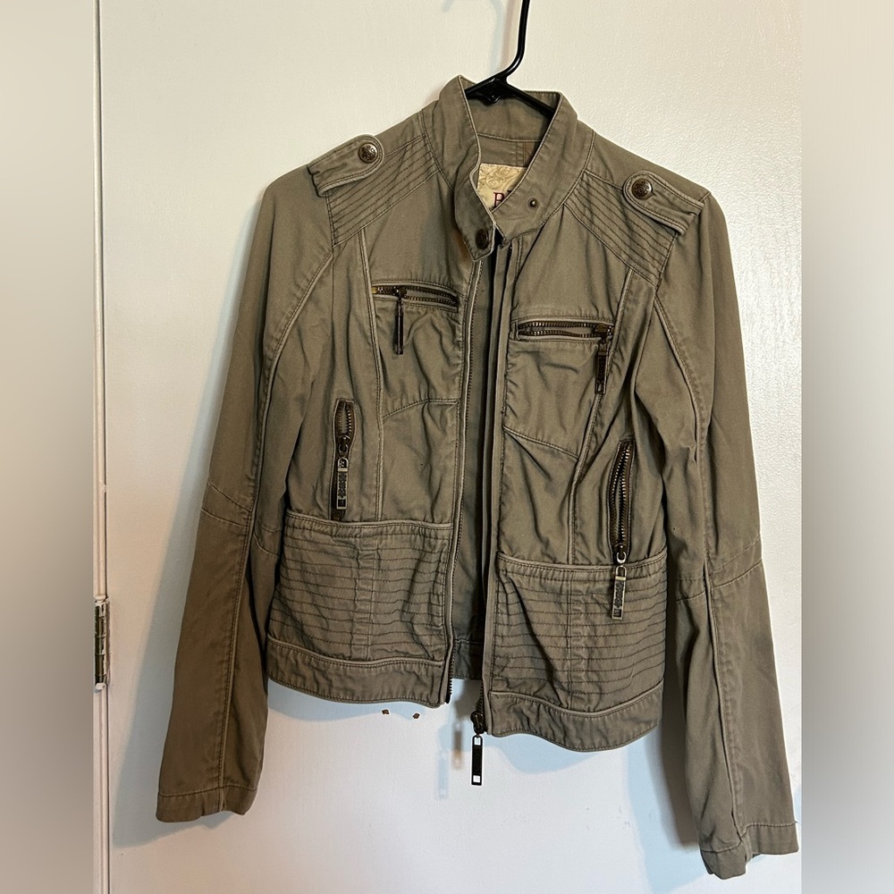 Buckle Military Style Jacket